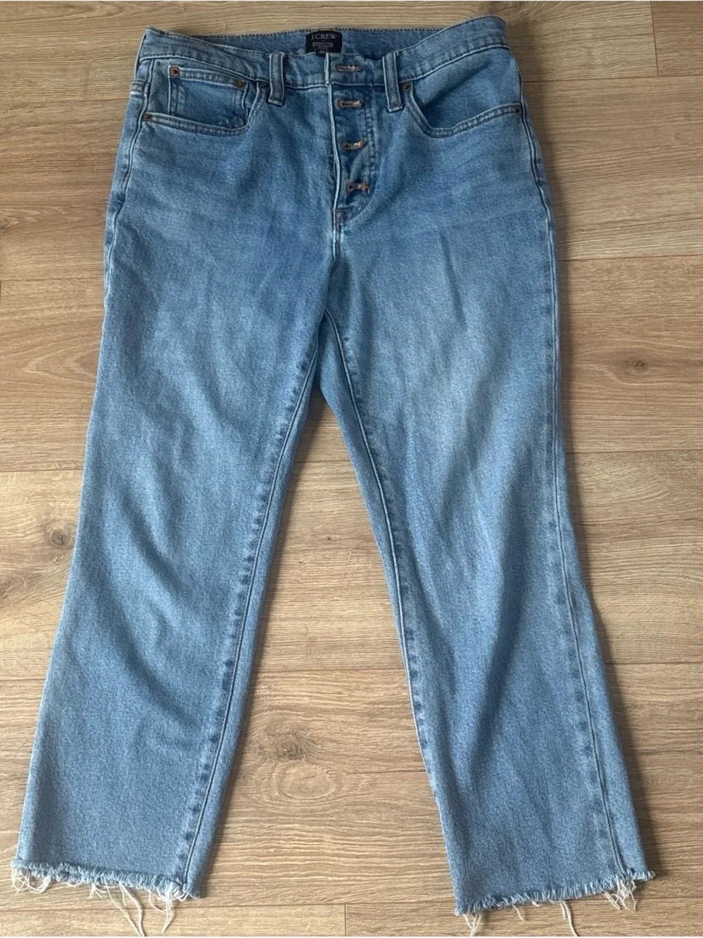 J. Crew Light Blue High-Rise Ankle Cropped Jeans